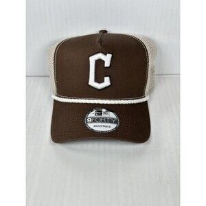 New Era Cleveland Guardians MLB 9FORTY A-Frame Trucker Adjustable Hat Cap NWT